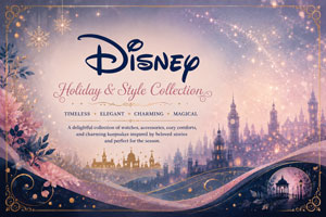 Fantesy representation of Disney with snowflakes and stardust in shades of pink and blue