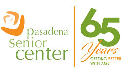Pasadena Senior Center - 65 Years logo