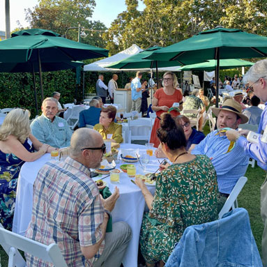 Great food, drinks and conversation were shared by all attendees