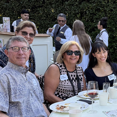 Four of the guests enjoying the event