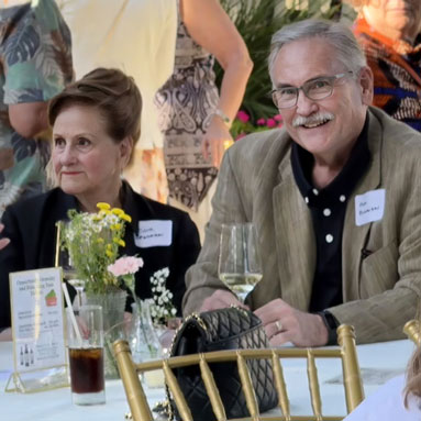 Two of the guests enjoying the event
